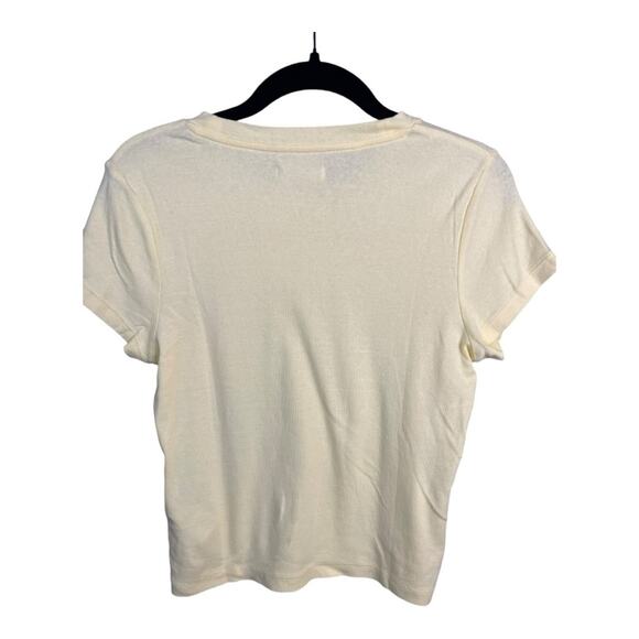 Madewell "A Day in the Sun" Graphic Tee in Pale Pineapple Yellow Size S NWT - Picture 6 of 12